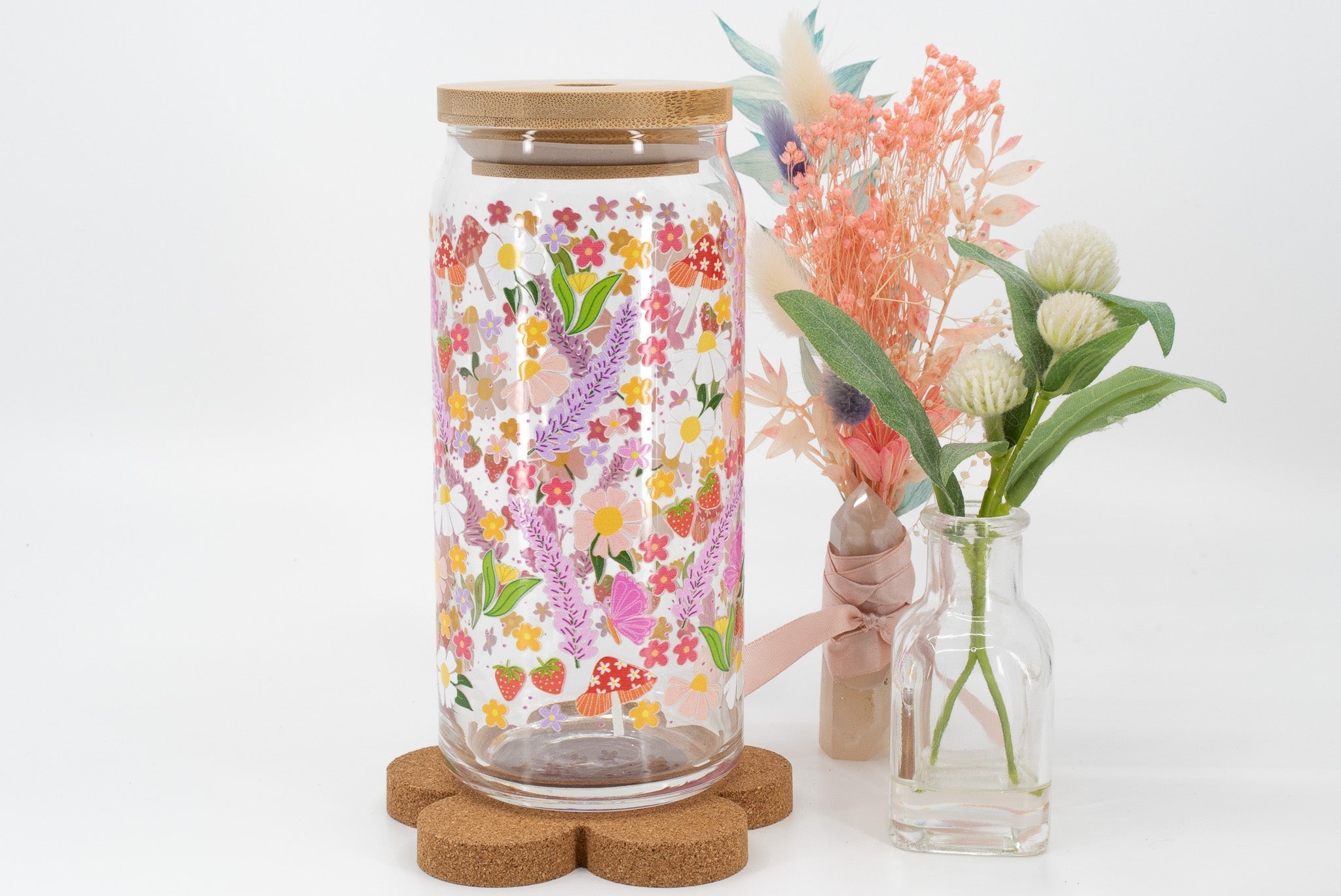 Bloom 16oz Glass Cup