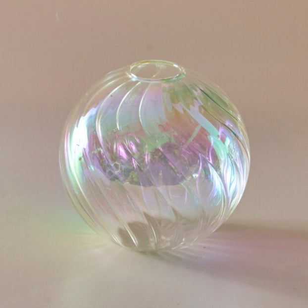 Iridescent Spherical Vase